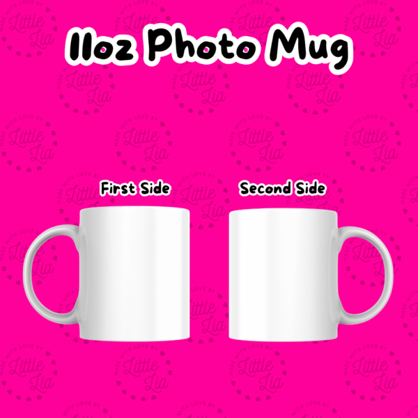 11oz Ceramic Mug Personalised with Two Photos - Image 2