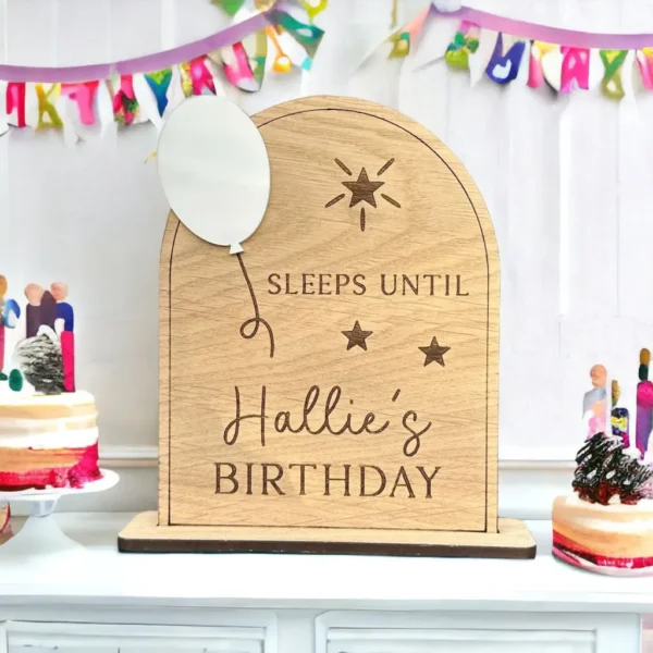 birthday Countdown - Personalise Name