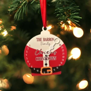 Christmas Countdown Bauble - Add Name