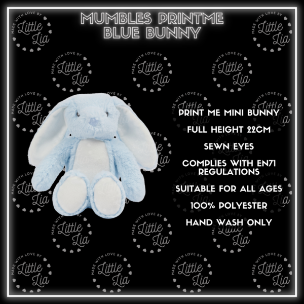 Mumbles Printme Blue Bunny - Image 5